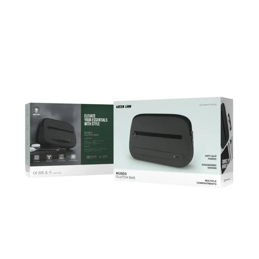 MUSEO Clutch bag Green Lion- GREY