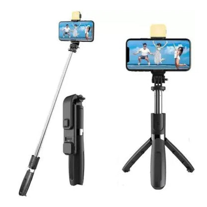 R7S-L Selfie Stick with Tripod & LED Light
