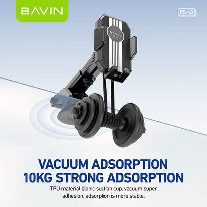 BAVIN PS43 Universal 360 Rotation Car Mobile Phone Holder / Retractable Windshield Dashboard Suction