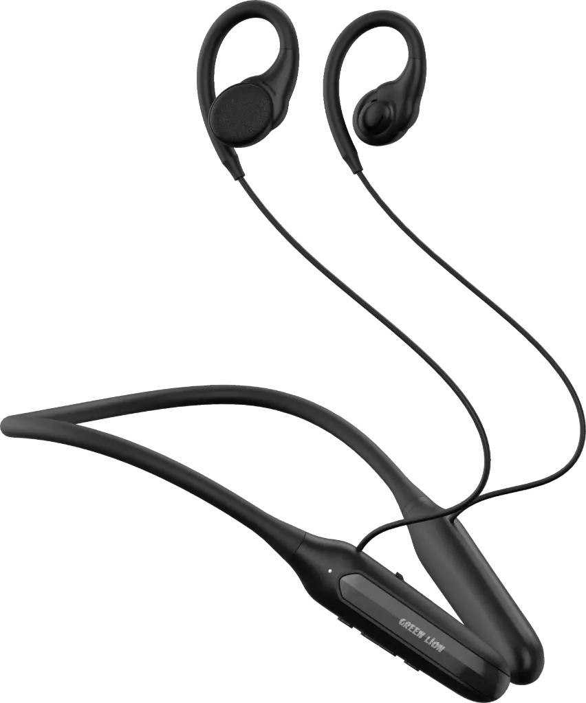 Green Lion Spirit Open-Ear Neckband - Black