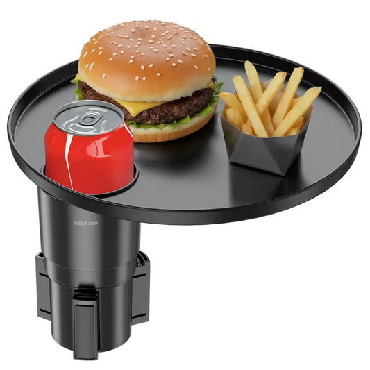 Green Lion Travel Tray Car Cup Holder - Black