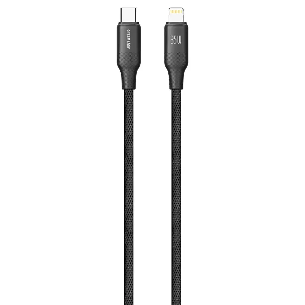 Green Lion USB-C to Lightning TPE Cable - Black