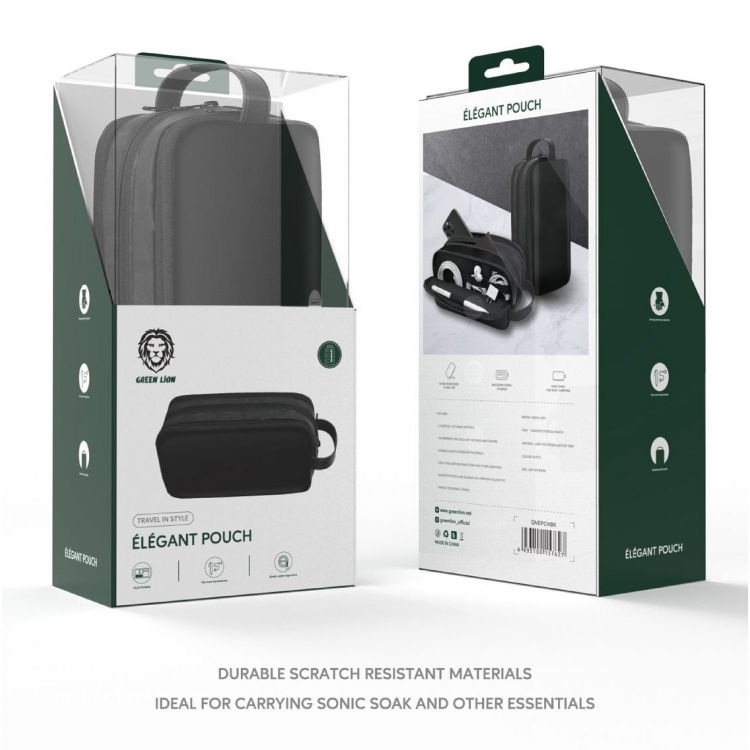 Elegant Pouch Green Lion