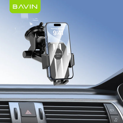 BAVIN PS43 Universal 360 Rotation Car Mobile Phone Holder / Retractable Windshield Dashboard Suction
