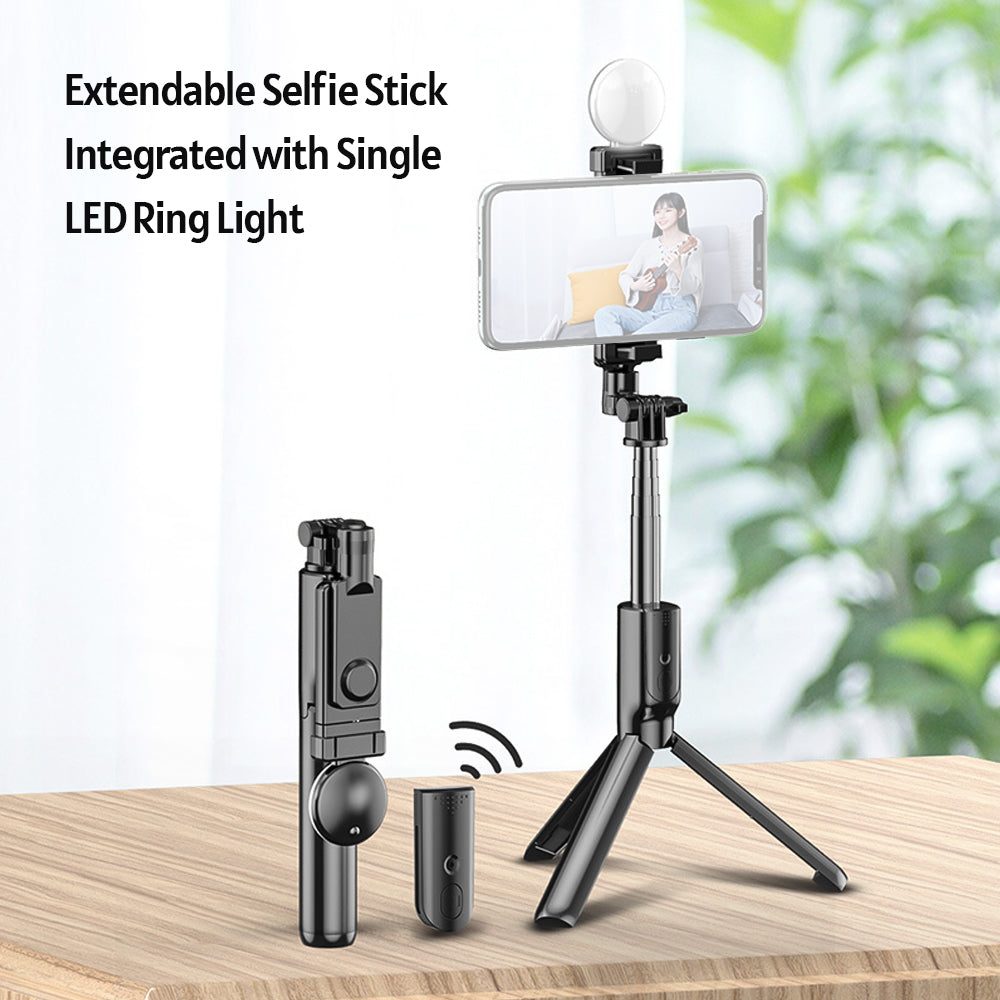 R7S-L Selfie Stick with Tripod & LED Light